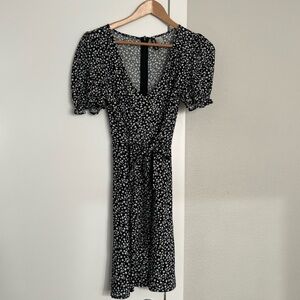 Black Floral Dress (H&M)